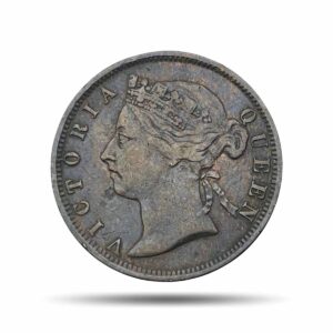 2 Cents Victoria Queen 1897 Royal Mint London Copper Coin, British Colony in Mauritius, XF.