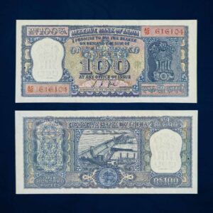 NOTAPHILY Rare 100 Rupees L. K. Jha Diamond Issue, AC 19 Prefix, Republic India Numismatics Note, (G9) AUNC.