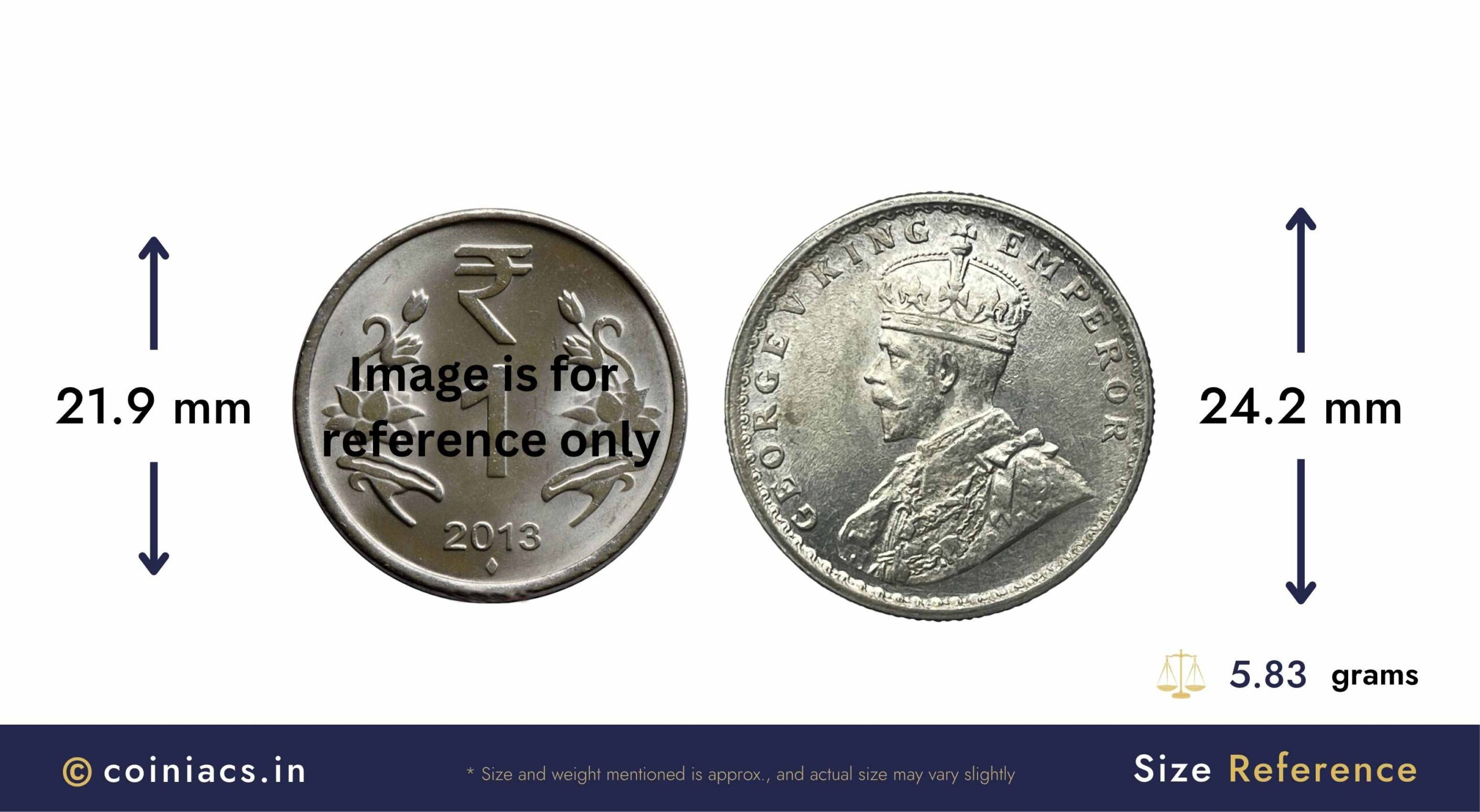 Scarce Half Rupee George V King Emperor 1912 Calcutta Mint Silver Coin, British India Uniform Coinage, UNC. - Image 4
