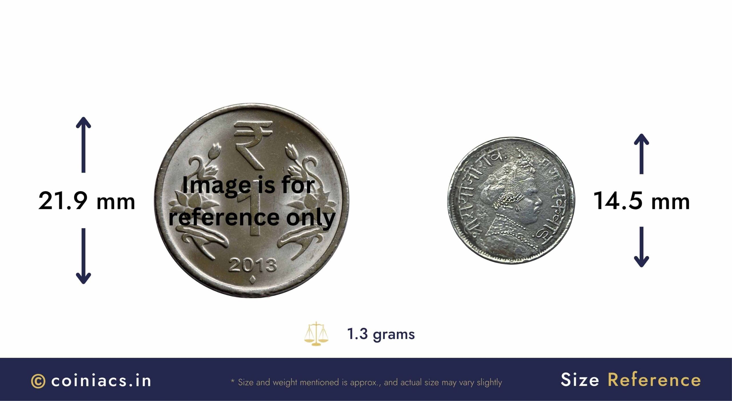 2 Annas Sayaji Rao III 1952 VS (1895 CE) Silver Coin, Princely State of Baroda, Collectible. - Image 4