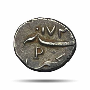 1 Fanon (1/5 Rupee) 173X (Possibly 1738 CE) Letter ‘P’ Bhultcheri (Pondicherry) Mint Silver Coin, French India – Mahe, Extra Fine +.