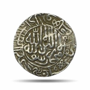One Rupee Sher Shah Suri 951 AH (1544-45 CE) Mintless Type, Delhi Sultanate - Suri Empire, Large Flan Extremely Fine.