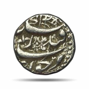 One Rupee Jahangir RY-15 1029 AH (1619-20 CE) Qandhar Mint Silver Coin, Mughal Empire, Collectible.