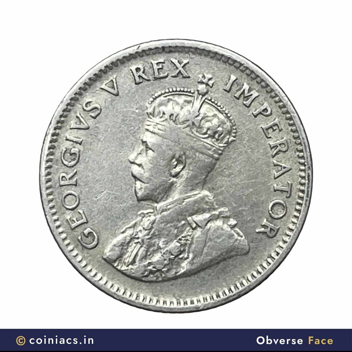 6 Pence George V 1936 (Key Date) “SUID-AFRIKA 6D” Pretoria Mint Silver Foreign Coin, South Africa, Collectible. - Image 2